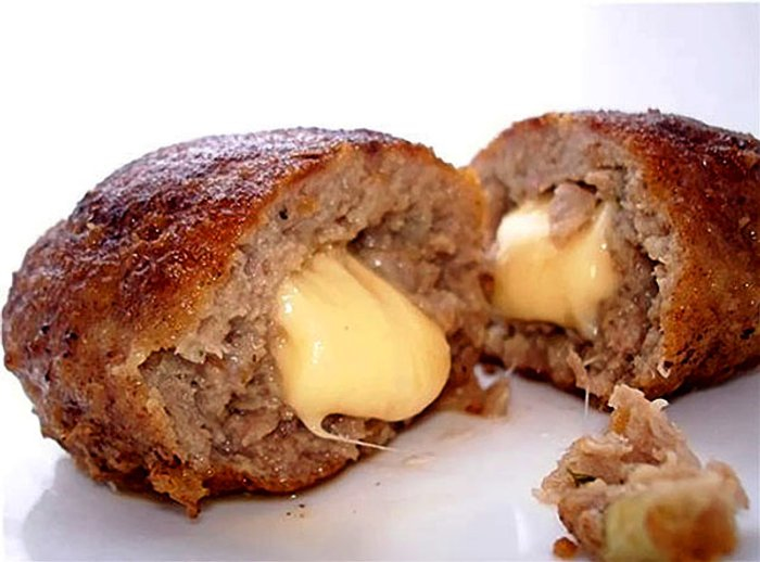 Мясные шарики с моцареллой