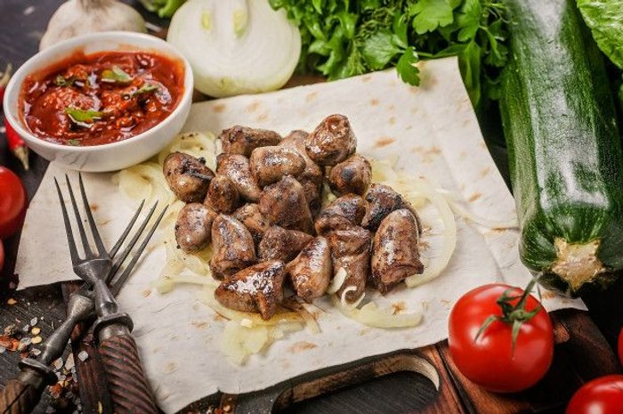 Куриные сердечки 1 кг.