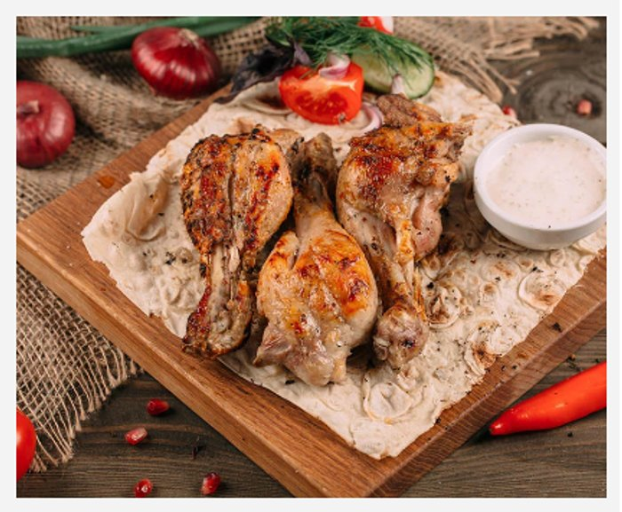 Шашлык из куриных ножек 1 кг.